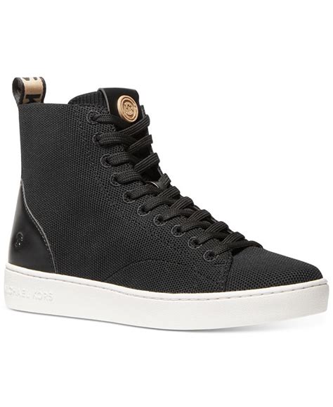 michael michael kors women's edie knit lace-up high-top sneakers|Amazon.com .